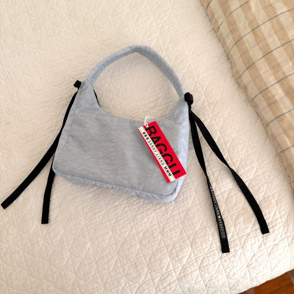 Baggu x Sandy Liang Blue Mini Bow Women's Bag NWT